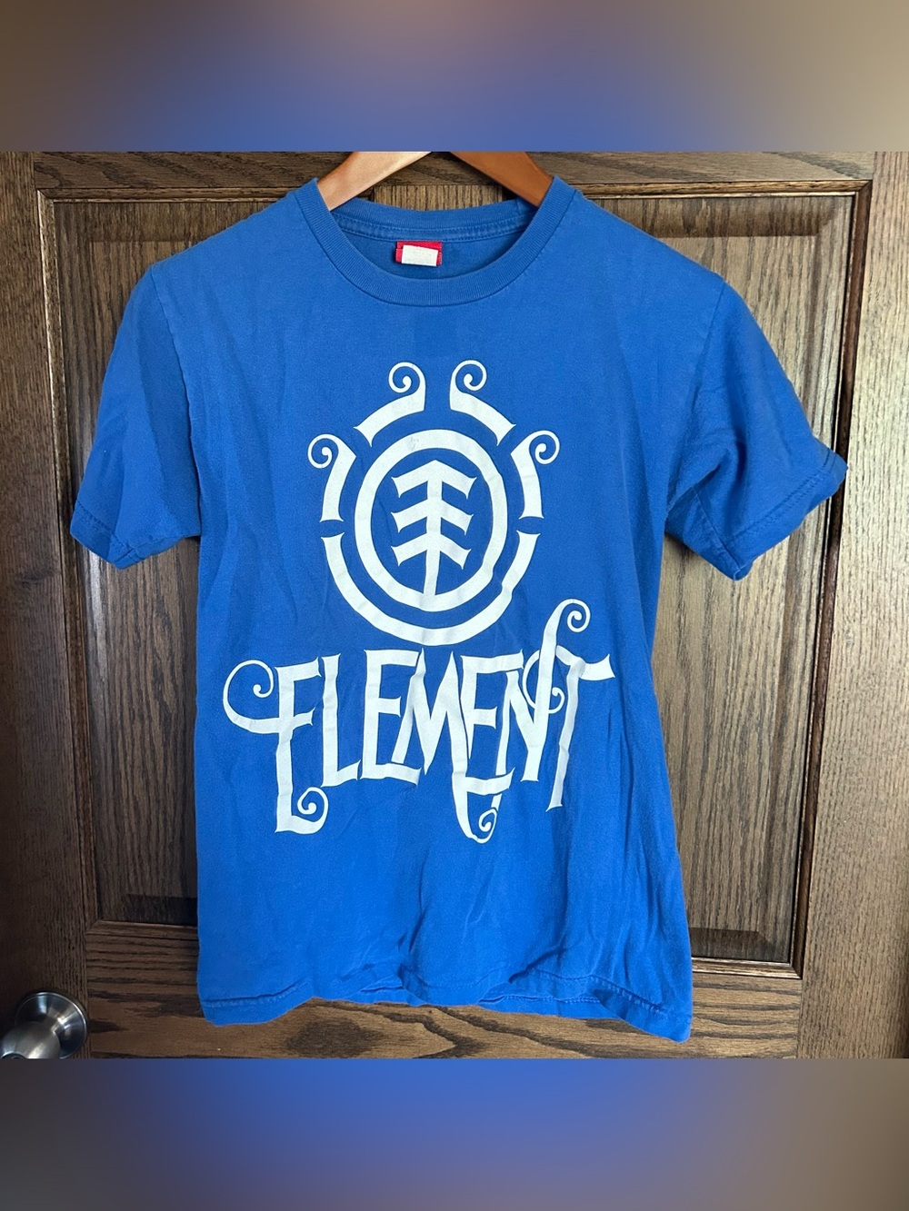 Element Blue Kids Graphic Tee with White Logo